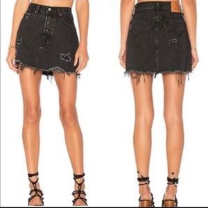 Levi’s deconstructed jean skirt